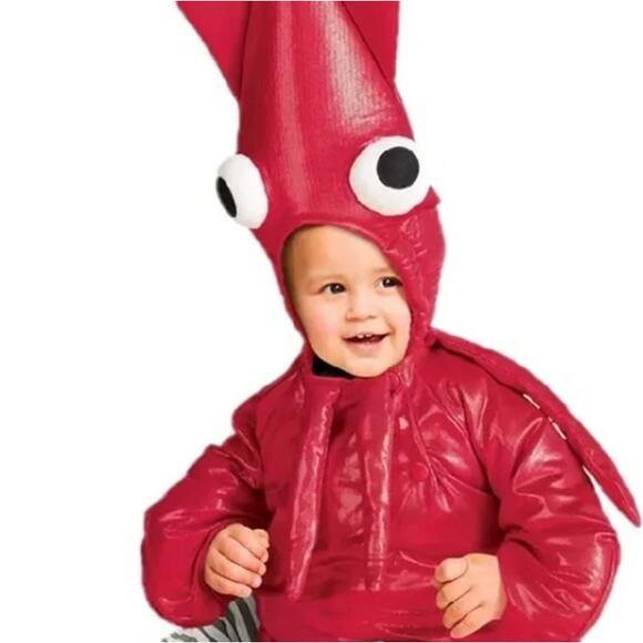Hyde and Eek Toddler Metallic Red Squid Halloween Costume 18-24M NWT - Picture 3 of 16